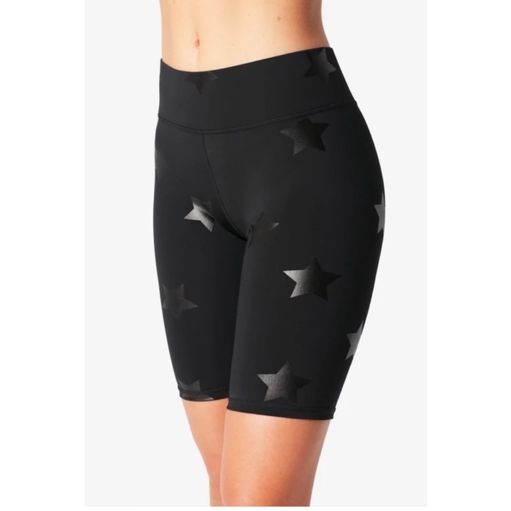 Terez UPLIFT BIKE SHORTS IN BLACK TONAL STAR FOIL